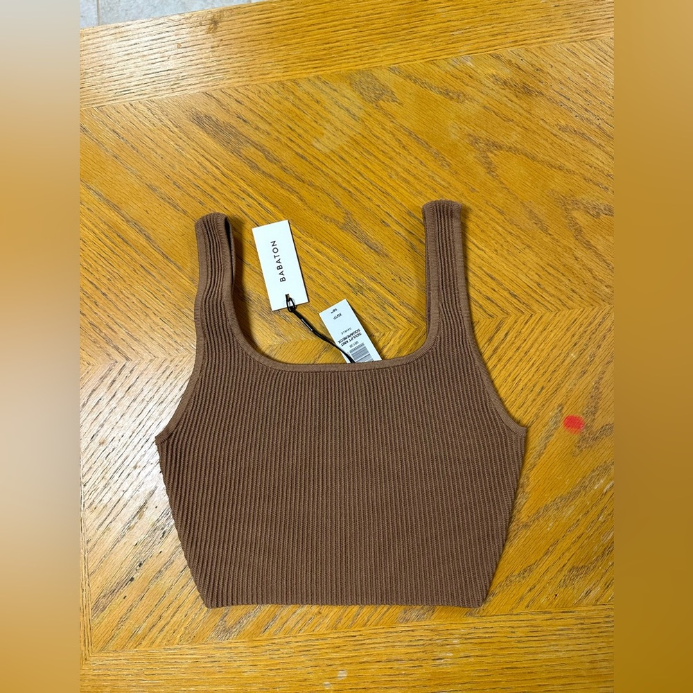 Aritzia Sculpt Knit Squareneck Crop Top